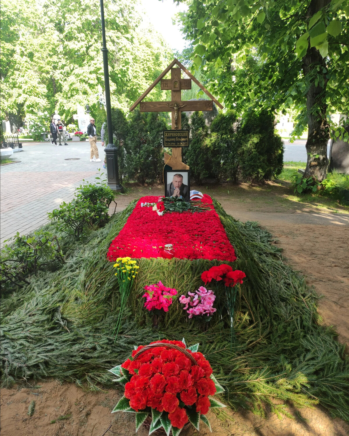 Могила жириновского на новодевичьем кладбище фото