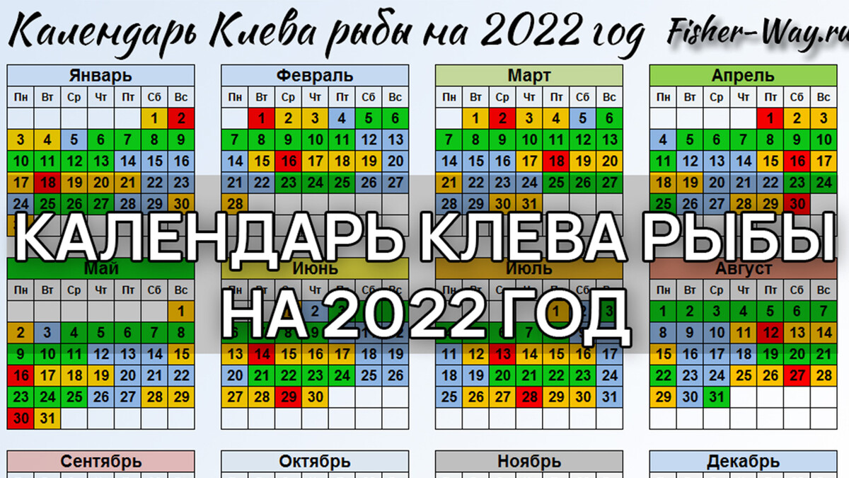 Лунный календарь рыболова на 2024г