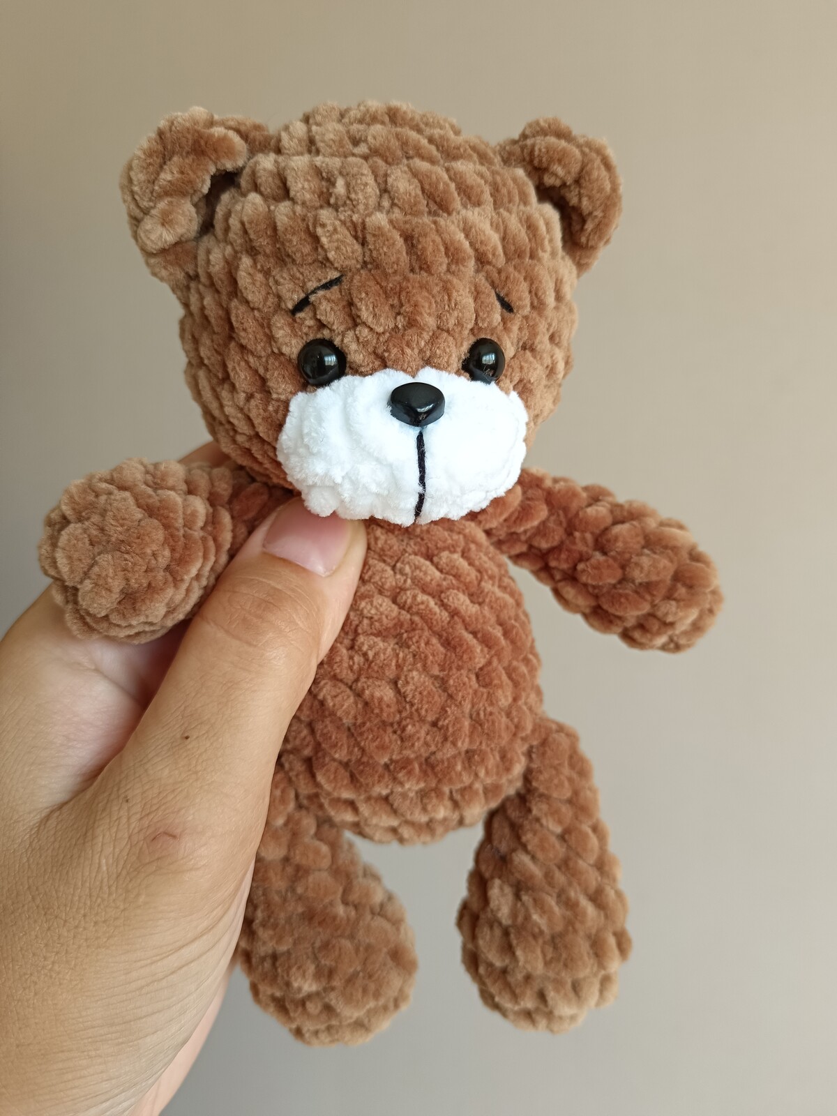 Мишка амигуруми крючком