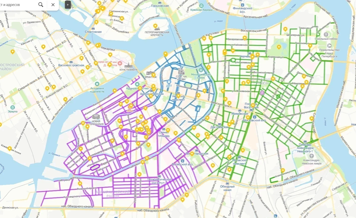 План платных парковок в спб 2023