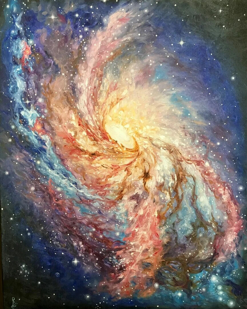 Абстрактная живопись Вселенная