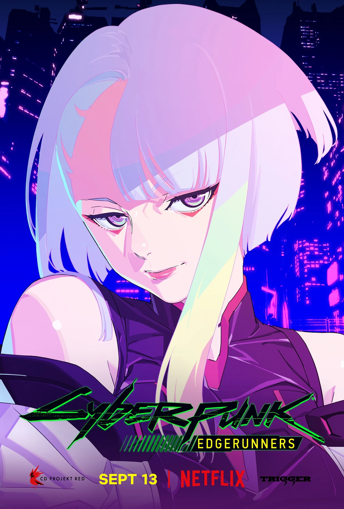 Новый постер к аниме «Cyberpunk: Edgerunners». 