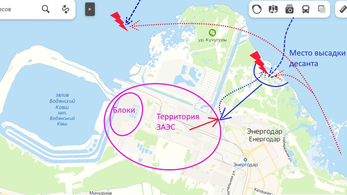 Запорожское водохранилище на карте Атака на Запорожскую АЭС, или Что произошло в Энергодаре В день, когда на ЗАЭС. 