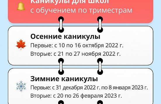 Сроки каникул в 2023 2024