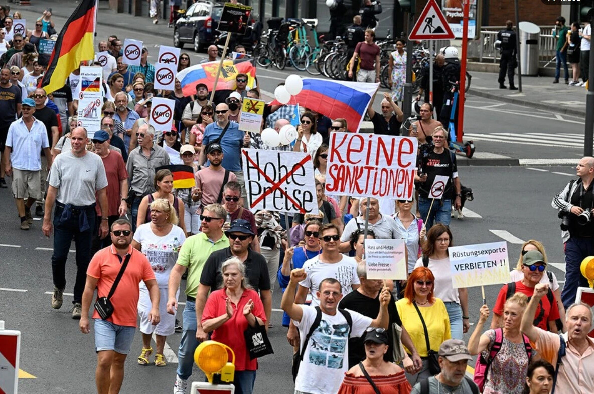 демонстрации в германии