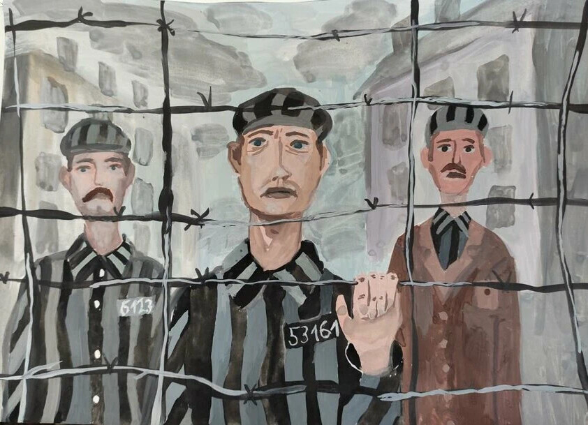 Рисунки детей из концлагерей