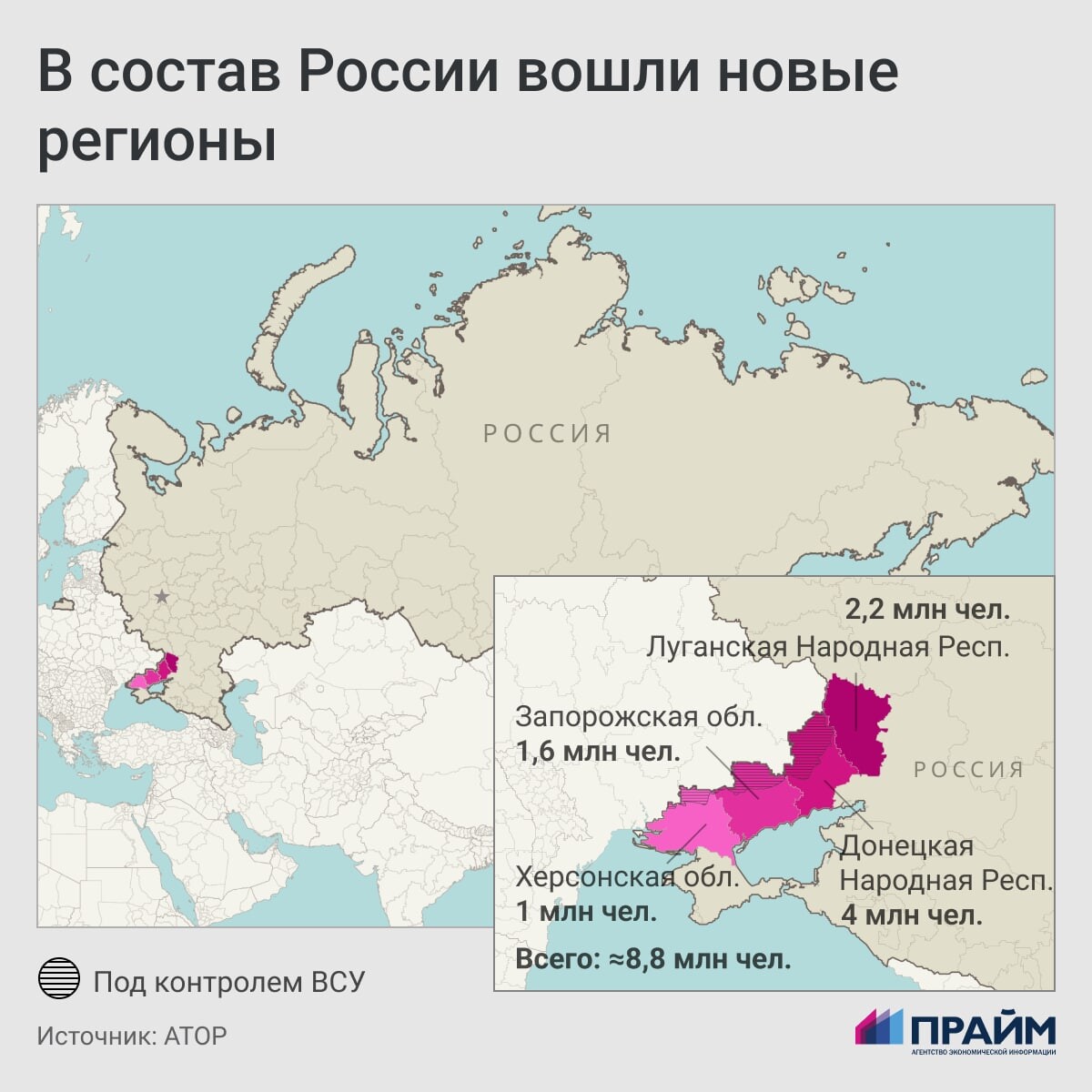 Карта обновленной россии