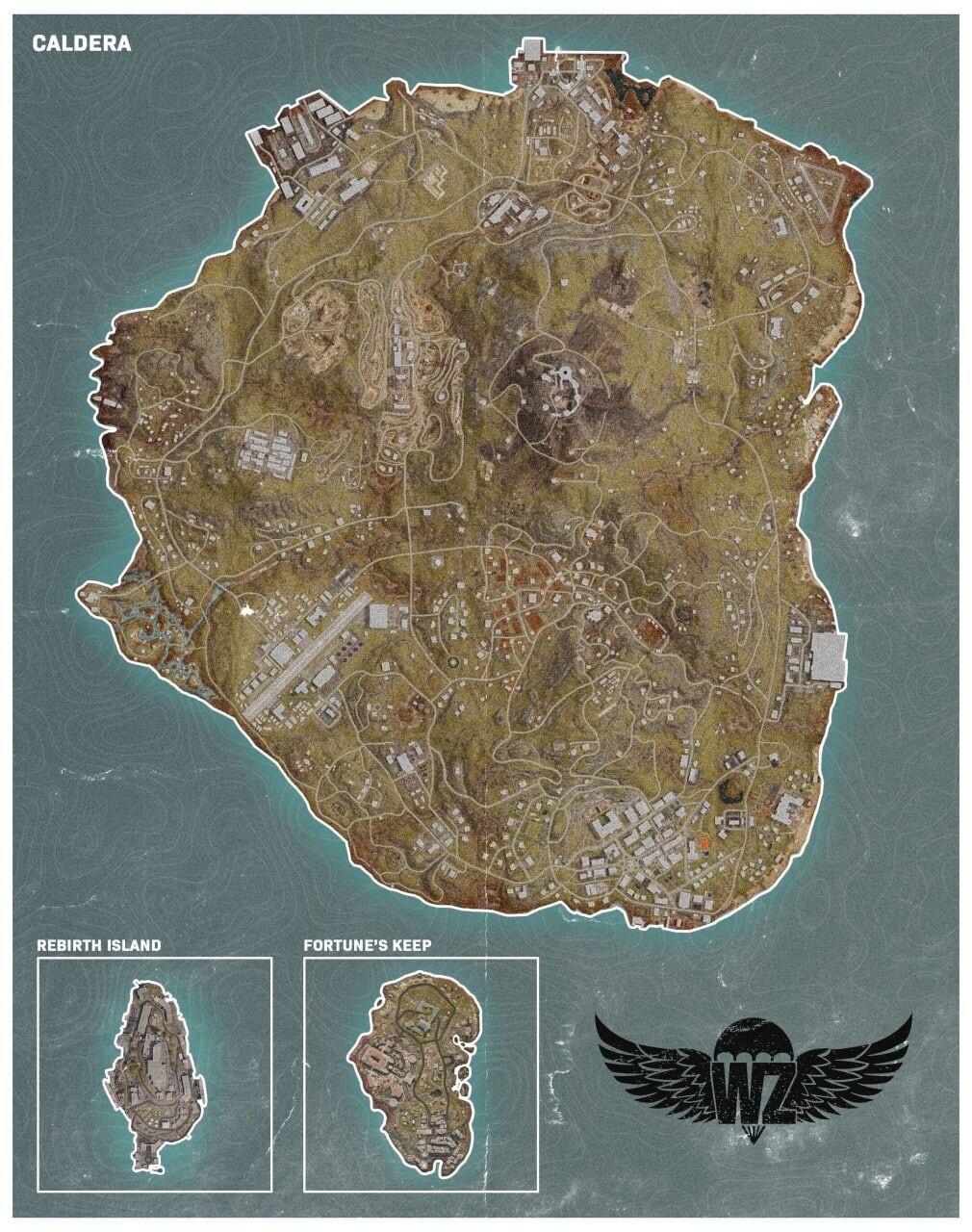 Карта кальдера warzone