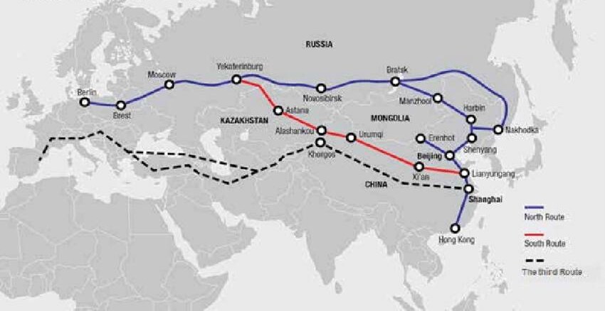 Карта поездов европа