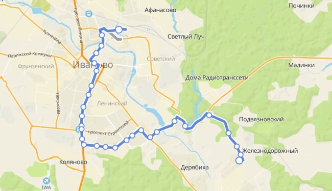 38 Маршрутка иваново схема иваново