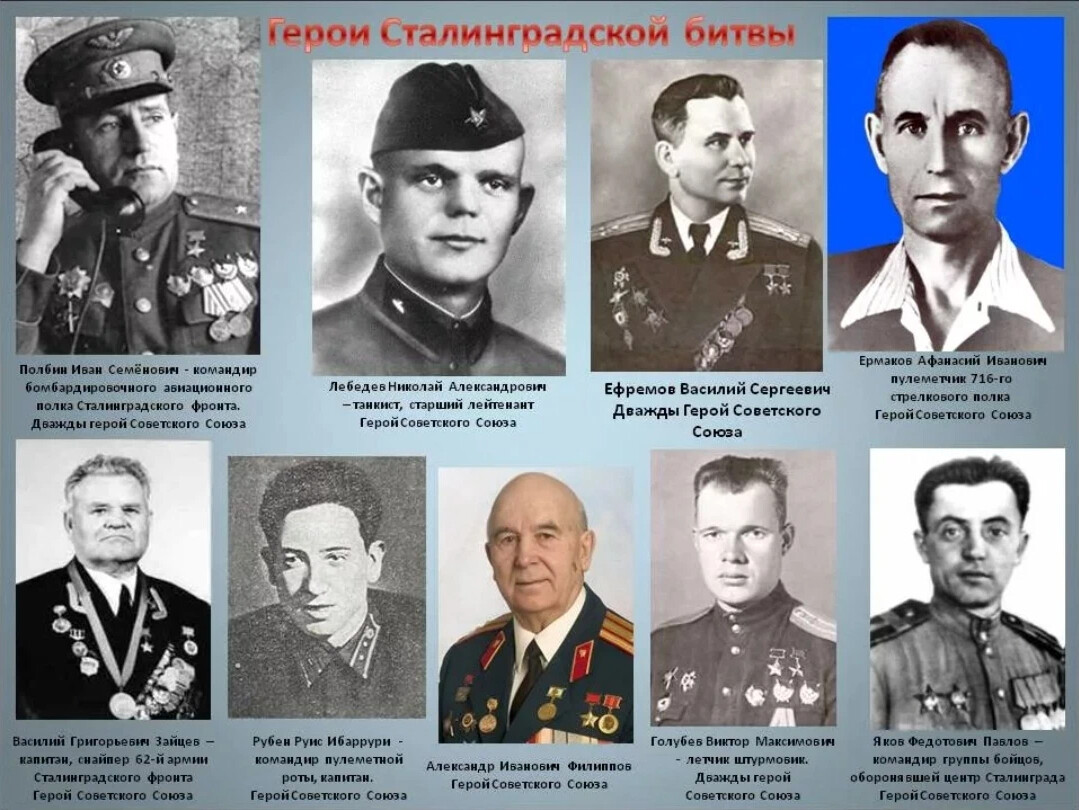Сайт мо вов. Герои Сталинградской битвы 1943. Герои советского Союза Сталинградской битвы. Герои обороны Сталинграда. Герои СССР Сталинградская битва.