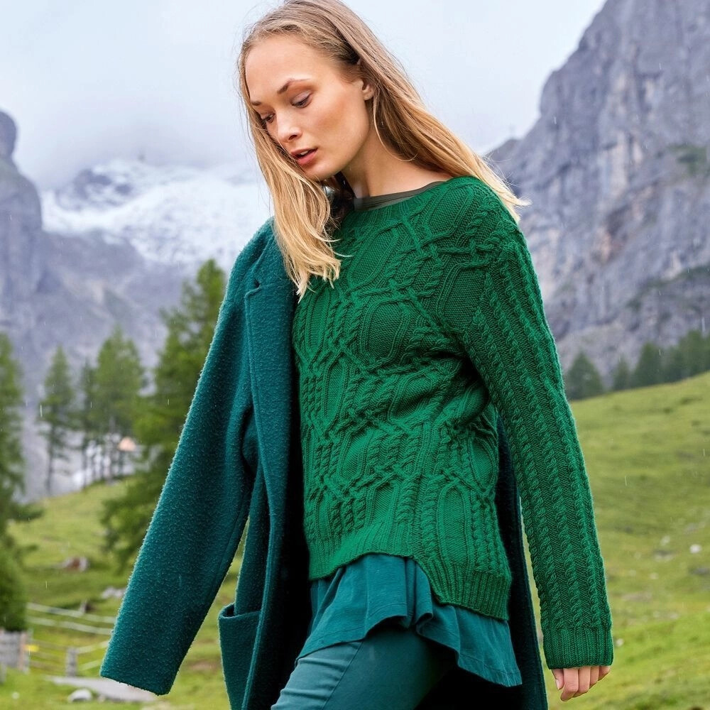 Зеленый пуловер Верена