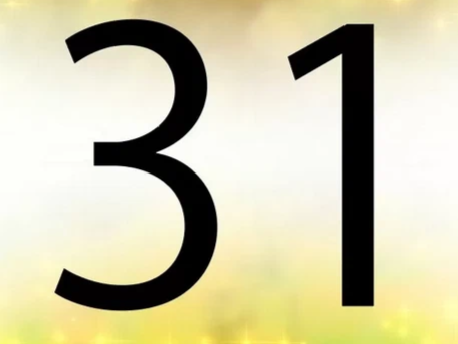 Тридцать первого числа. Цифры от 30 до 40. Число 31. Тридцать первого числа. Цифра 31 красивая.