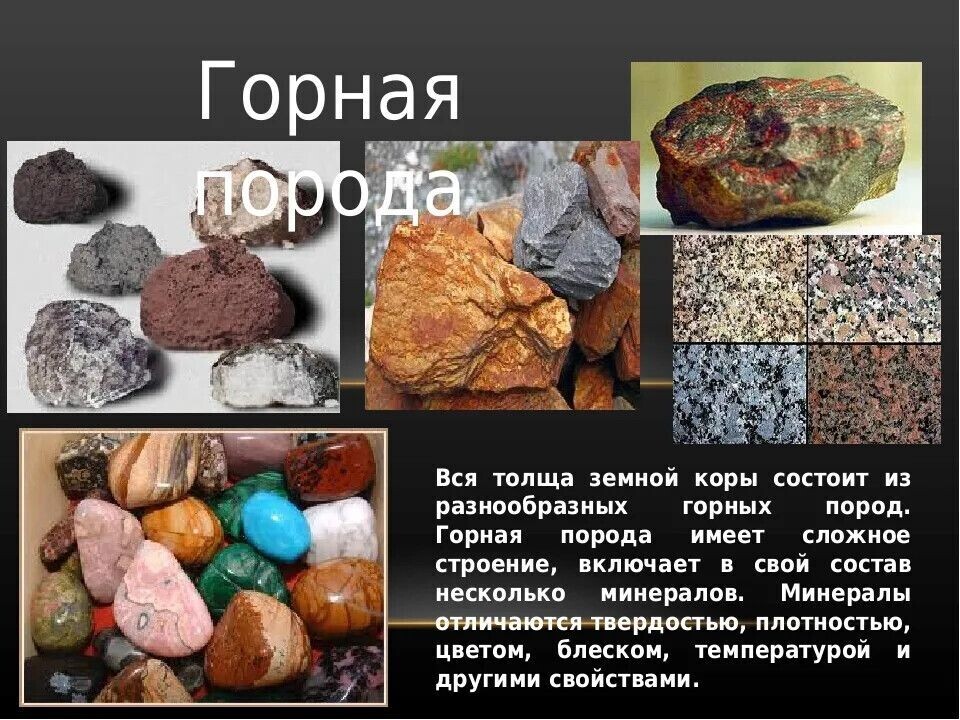 Проект по географии на тему горные породы
