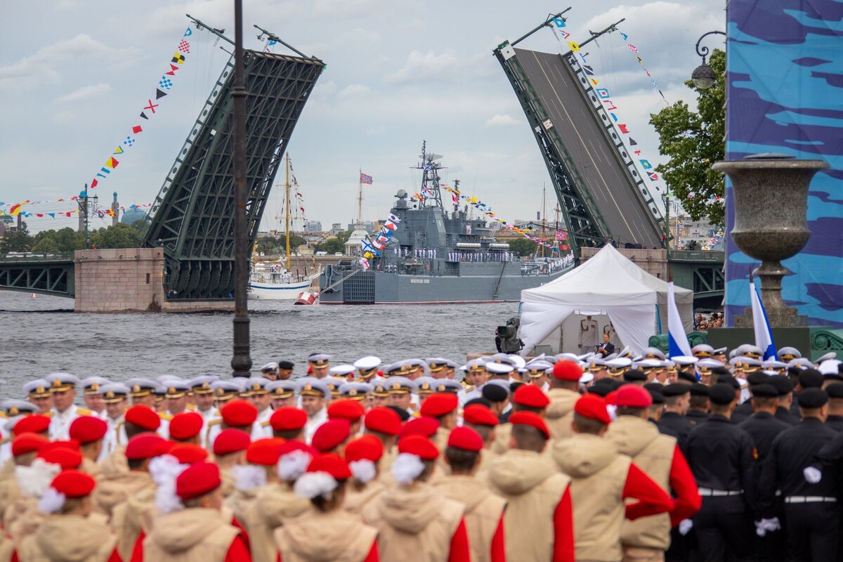Репетиция парада ВМФ В Санкт-Петербурге 2022