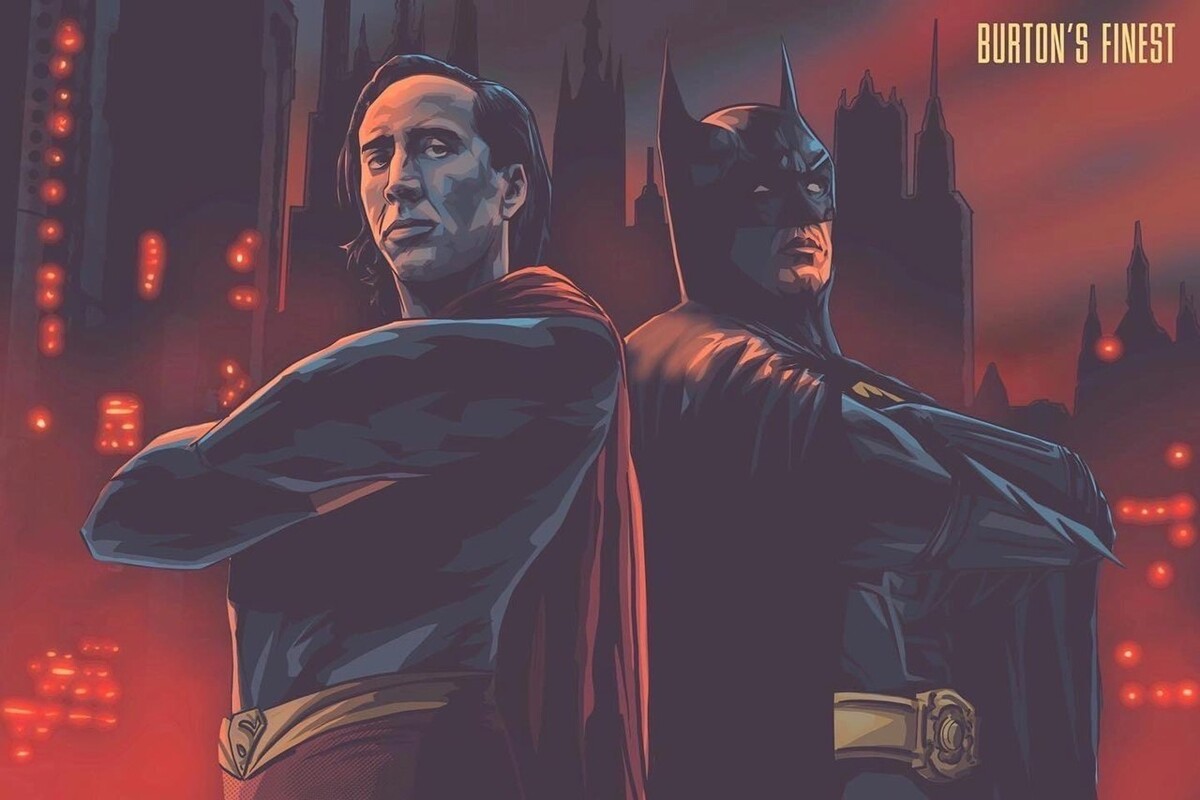 Geek empire. Nicolas Cage Superman Art. DC Cinema.