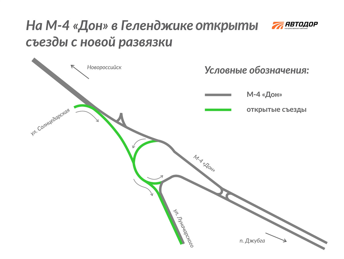 Схема трассы м4