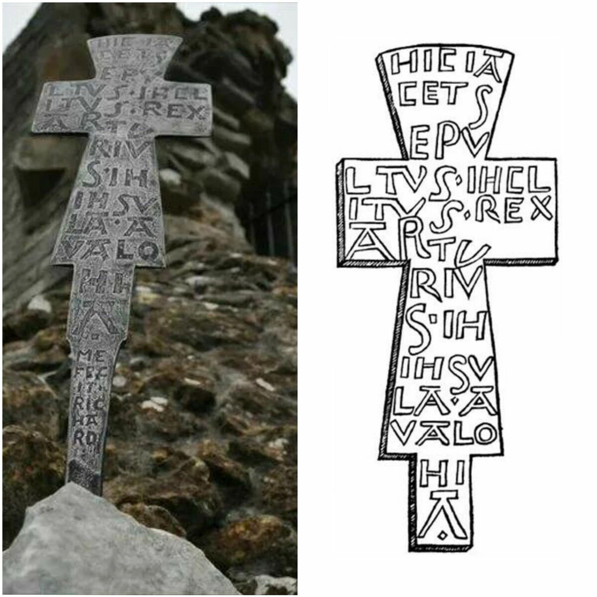 Крест с гробницы короля Артура
