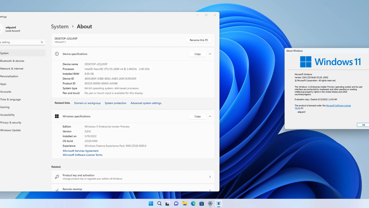 Windows 11 adguard. Синее окно виндовс 10