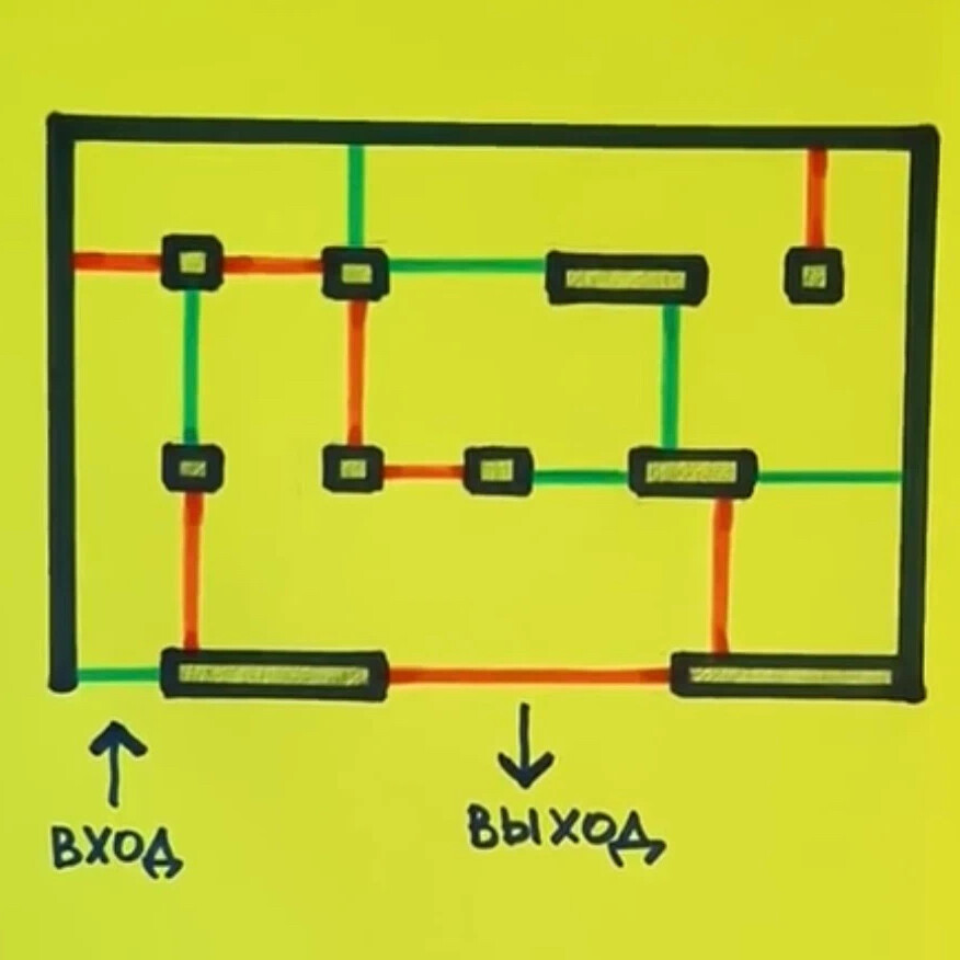 Как пройти головоломку. Головоломка с красными и зелеными линиями. Лабиринт с красными и зелеными линиями. Головоломка Лабиринт красные и зеленые двери. Головоломка с зеленым и красным цветом решение.