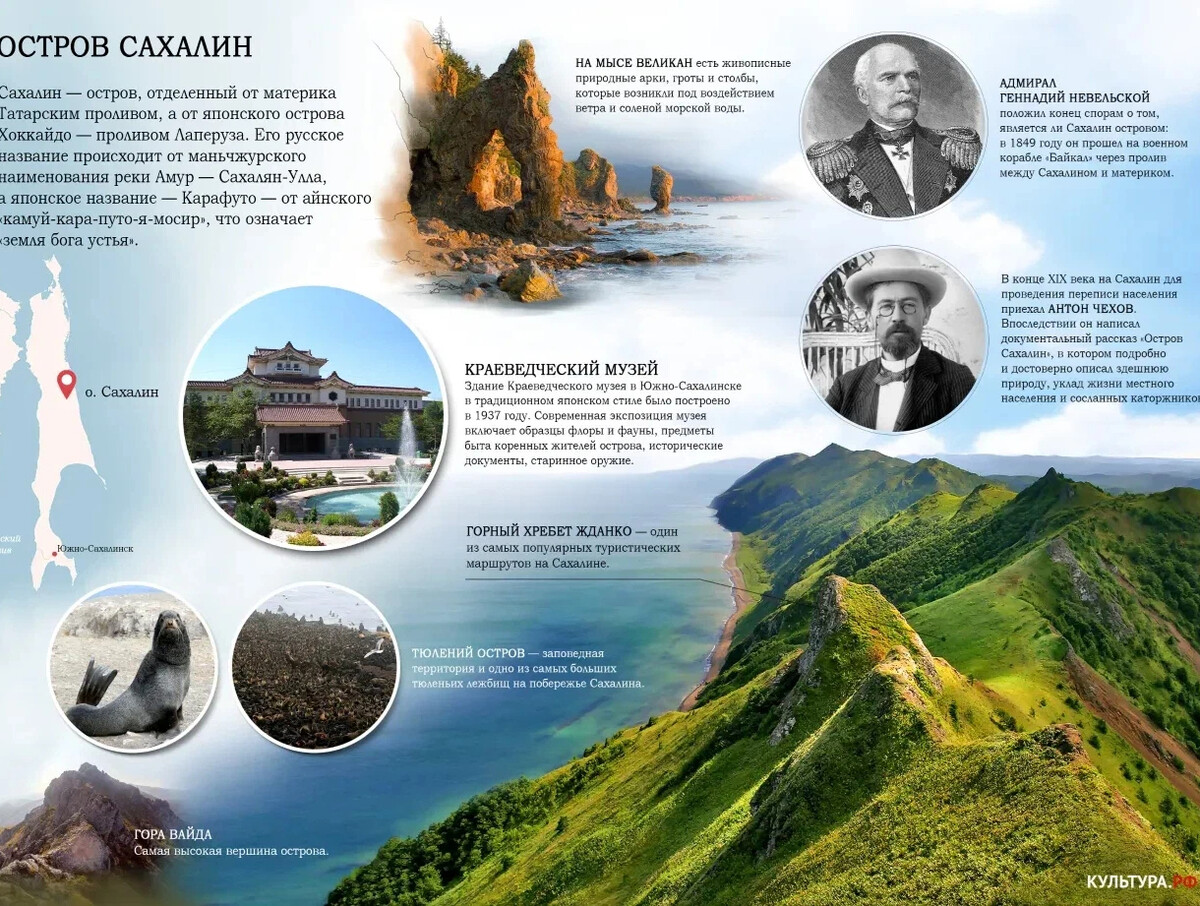 Достопримечательности сахалина фото с описанием