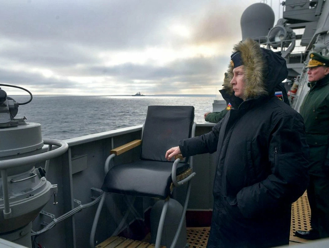 путин на море