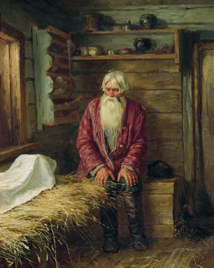 Василий Максимов «Пережил старуху», 1896 год Максимов воплотил на ...