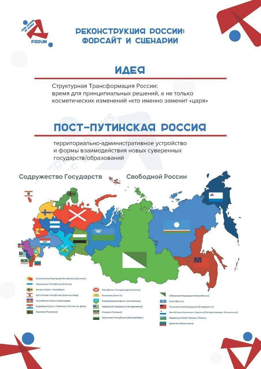 Карта свободных государств построссии