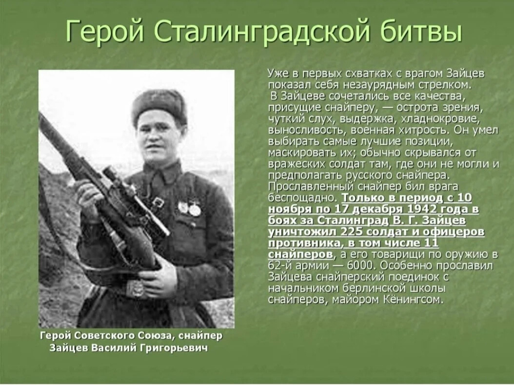 Известных героев сталинградской битвы