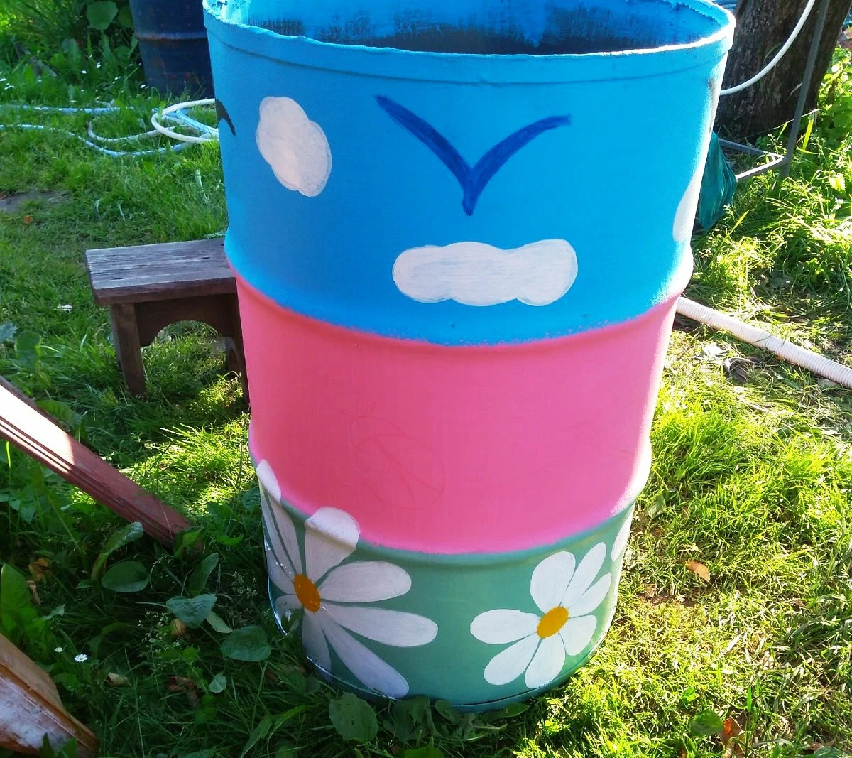 Чем лучше покрасить металлическую бочку для воды снаружи и внутри ...