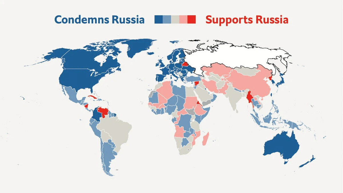 Карта мир санкции