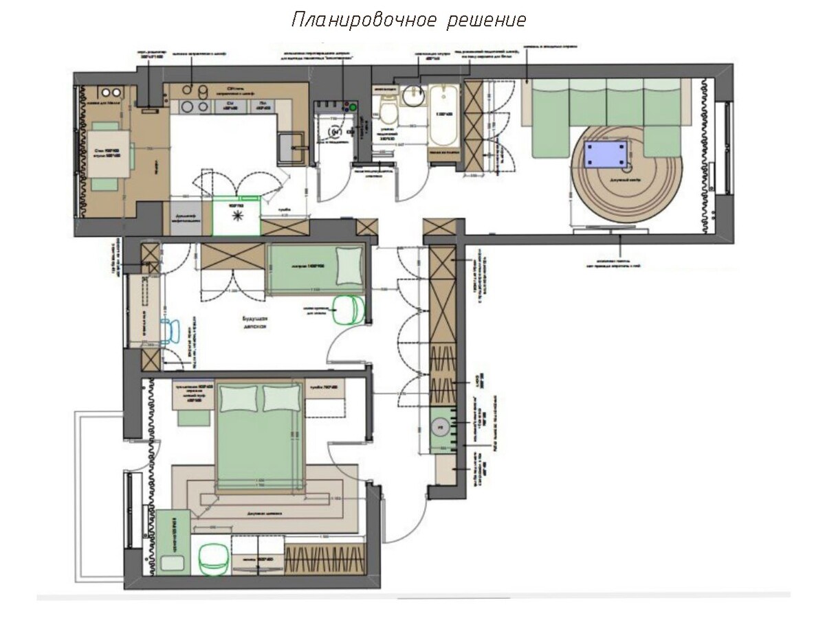 Планировочное решение интерьера что входит