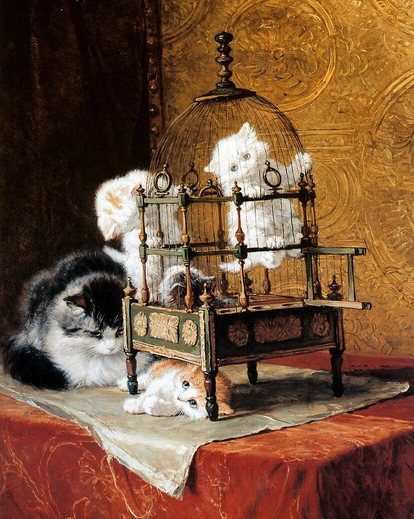 Роннер книп генриетта картины с кошками