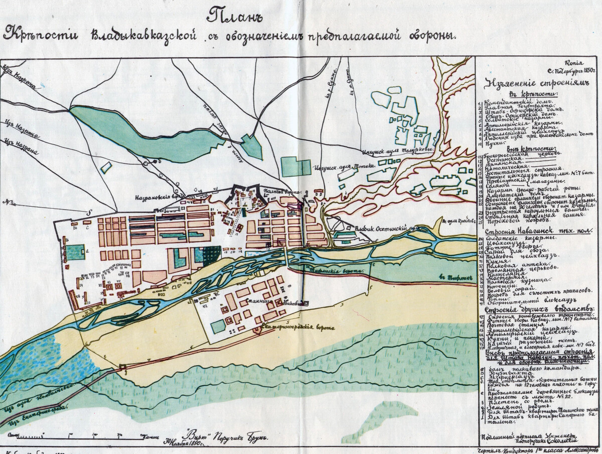 План города ставрополя 1911