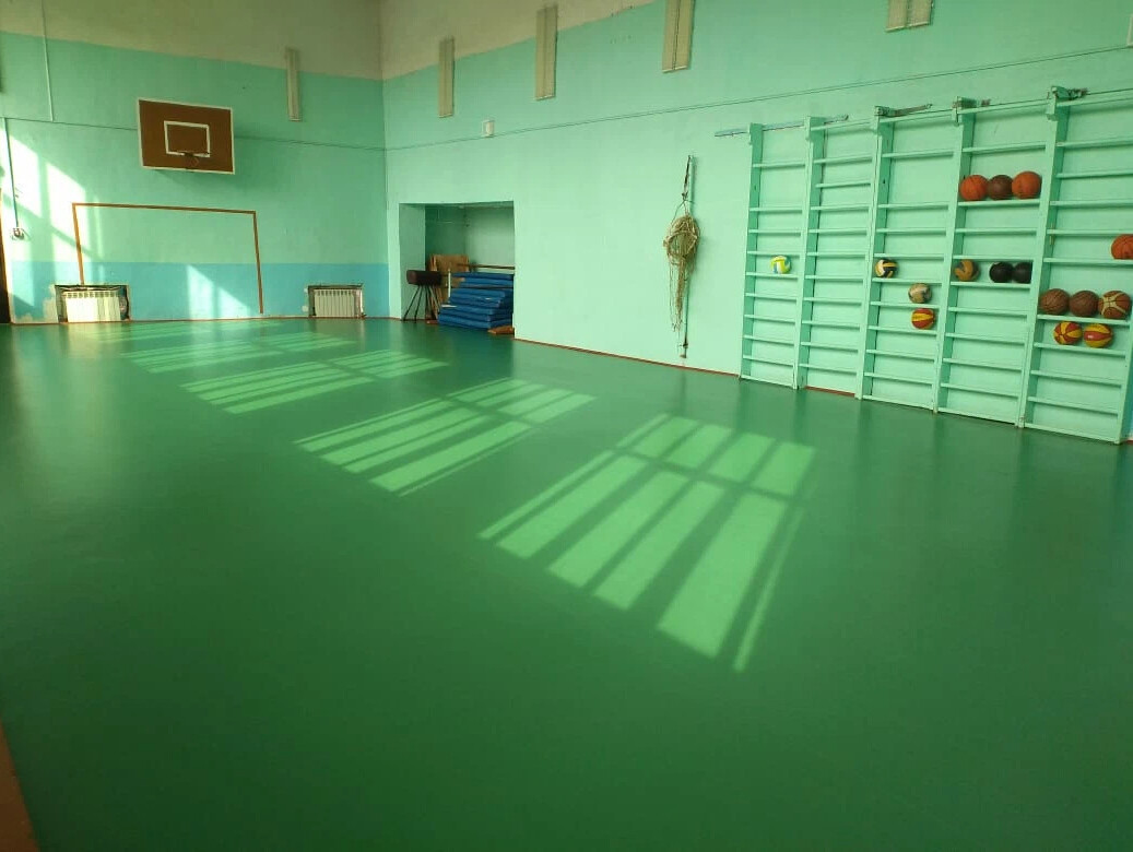 Ремонт спортзала в рамках проекта успех каждого ребенка