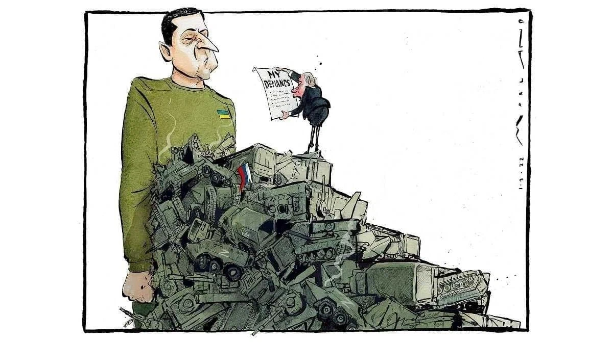 Карикатура на войну в Украине. Политические карикатуры. Карикатуры про войну на Украине 2022.