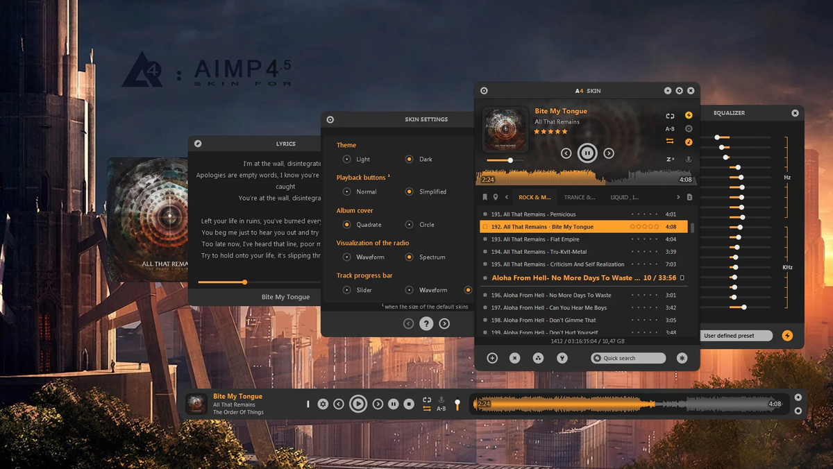 Aim player. AIMP. Проигрыватель AIMP. AIMP темы. AIMP для Windows 10