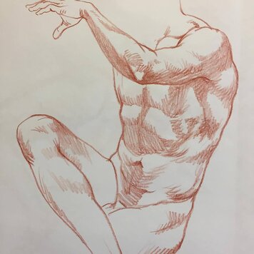 Рисуем руки рыжкин