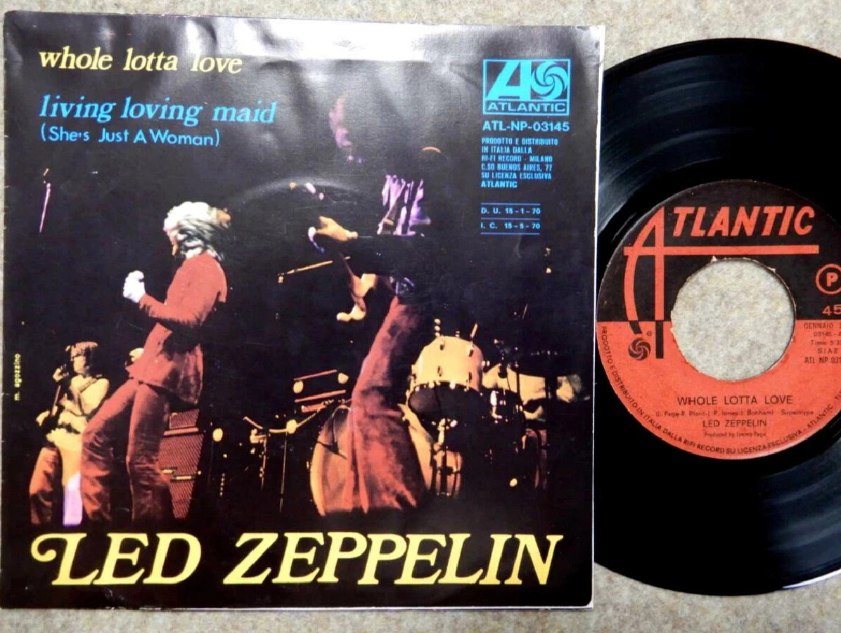 Led zeppelin's whole lotta love. Led Zeppelin whole Lotta Love. Led Zeppelin Single Candy Store Rock.