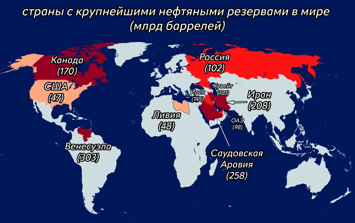 Страны с крупным запасом. Одно государство в мире. Карты с 10 лет.