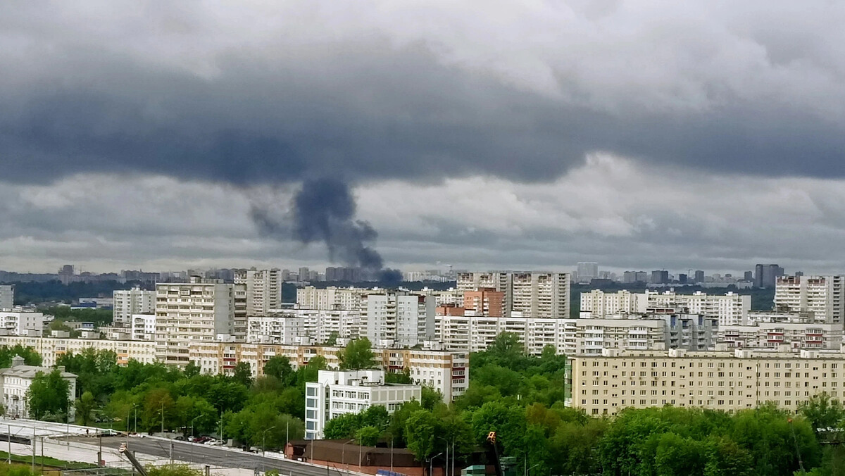 В москве дым