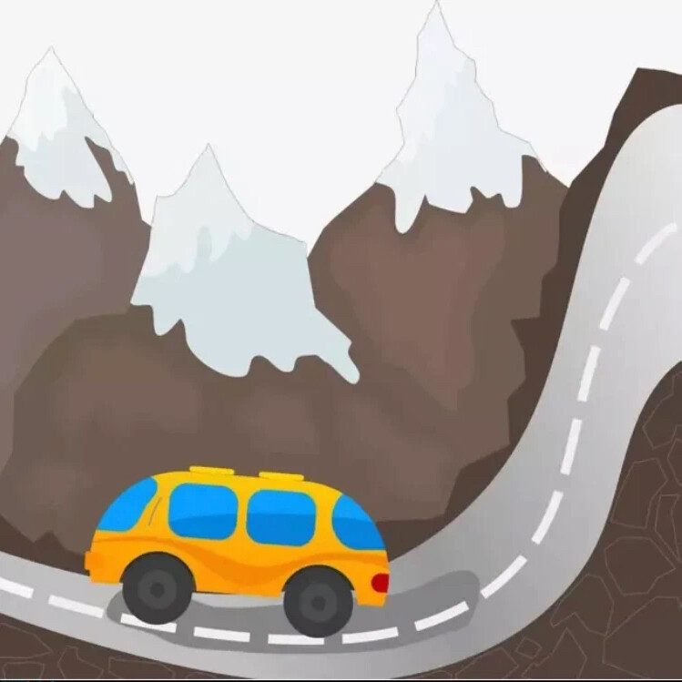 Машинка едет по дороге рисунок