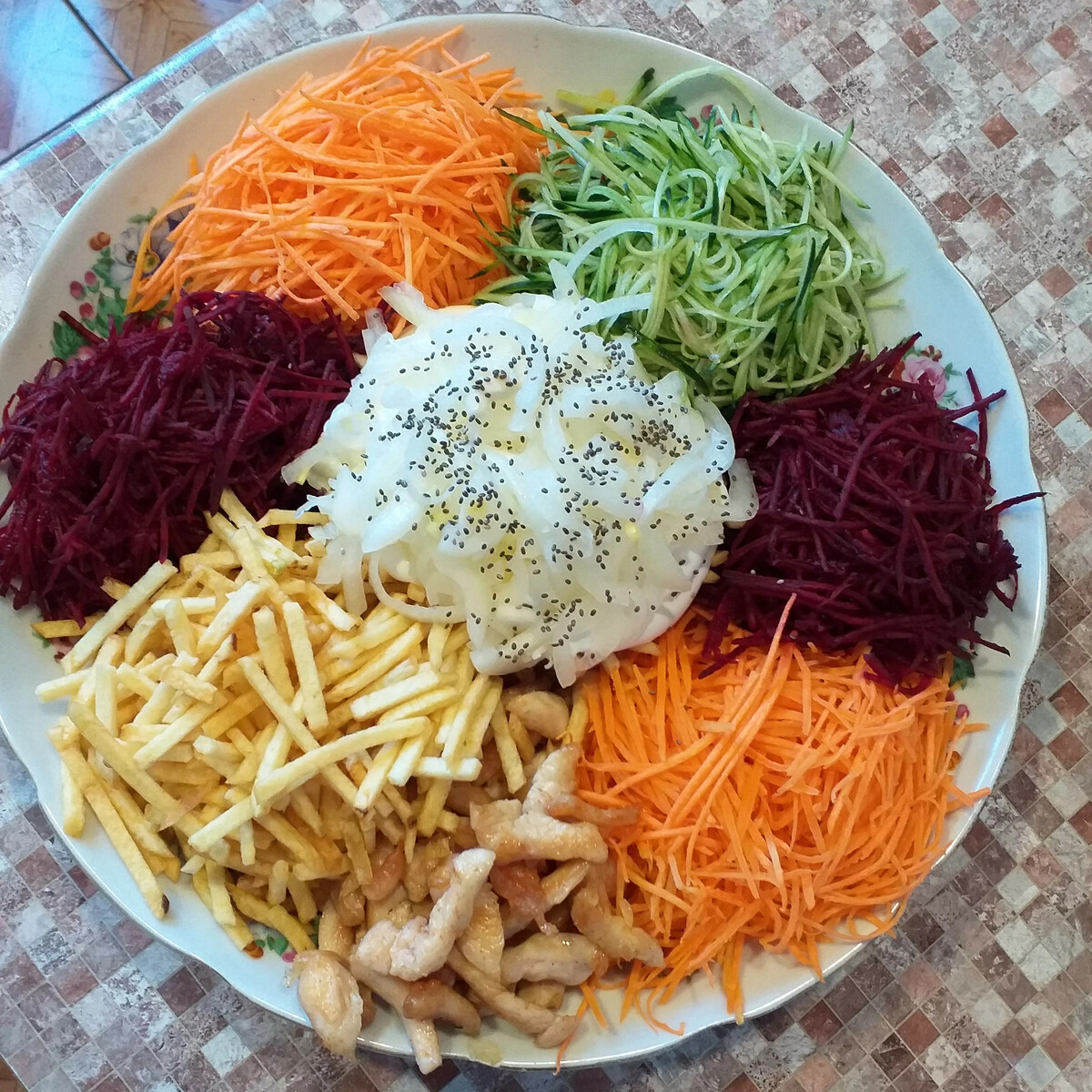 Салат чафан пошаговый рецепт с фото