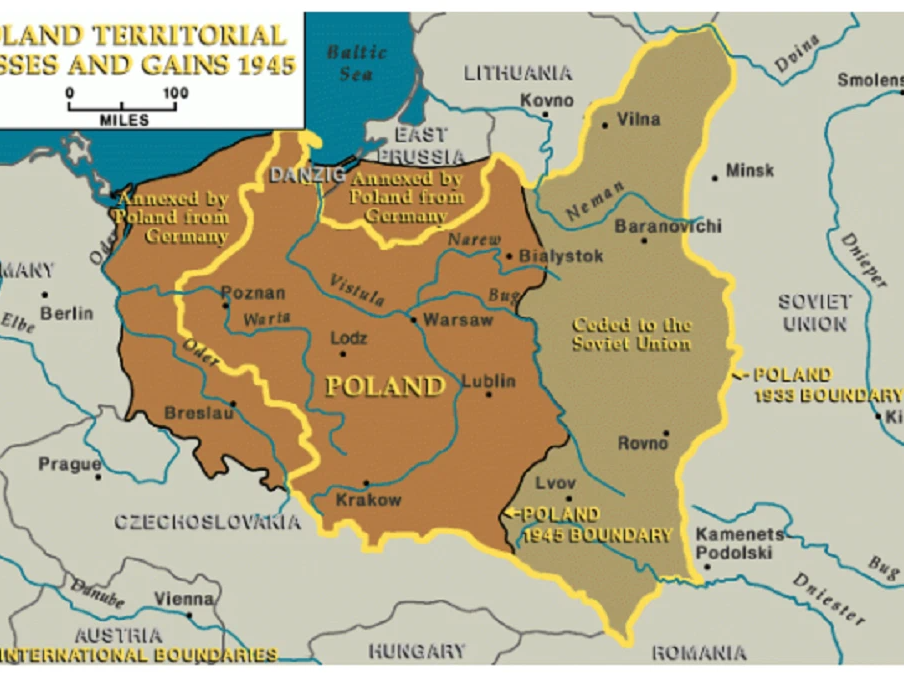 Польша в составе ссср. Карта Польши после второй мировой. Польша до второй мировой войны и после карта. Территории Польши после второй мировой. Границы Польши до и после второй мировой войны карта.