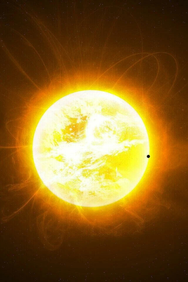 Солнце вблизи рисунок