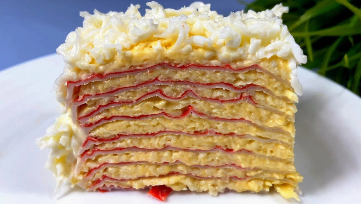 Готовим за 10 минут. Крабовый торт. Разворачиваем крабовые палочки. Вкусные палочки. Торт краб.