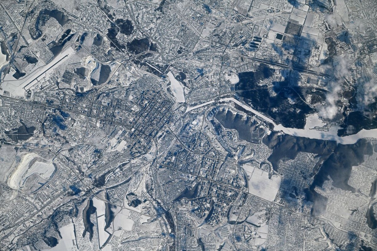 Зимние спутниковые снимки