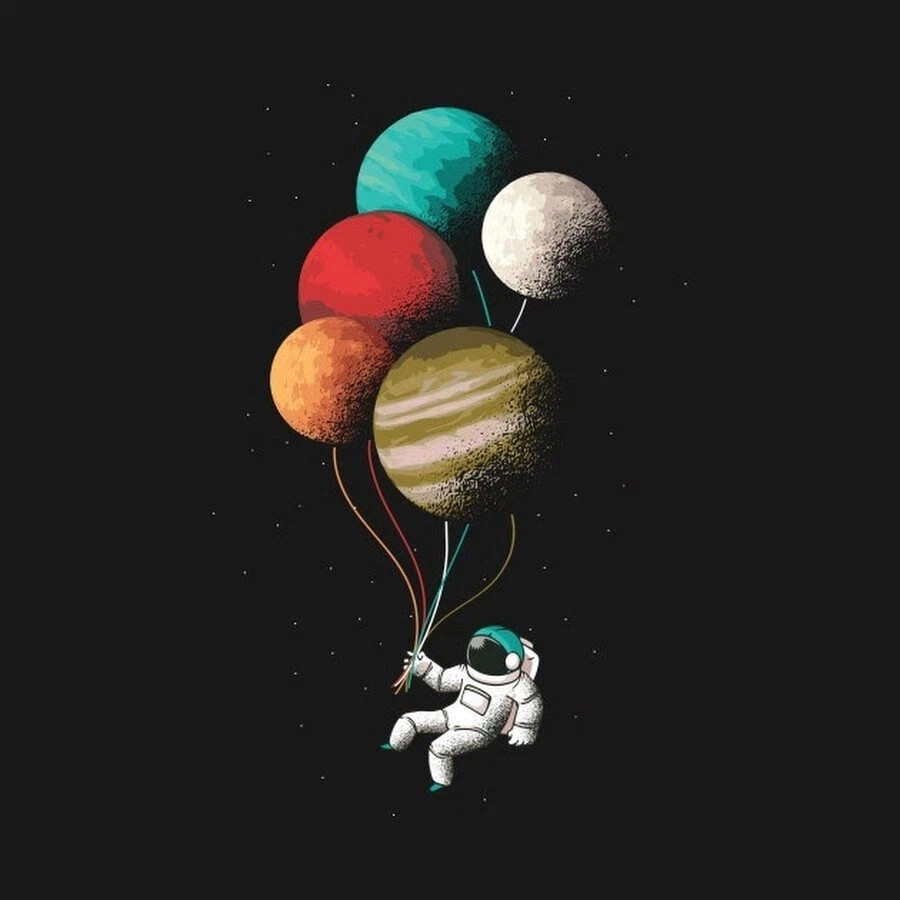 Планета воздушных шаров. Космонавт с шариками. Космонавт с воздушным шариком. Космонавт с шарами в виде планет. Воздушные шарики космос.