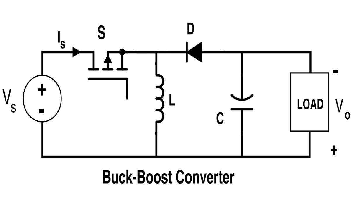 Buck Boost Converter принципиальная схема Buck Boost преобразователь ...