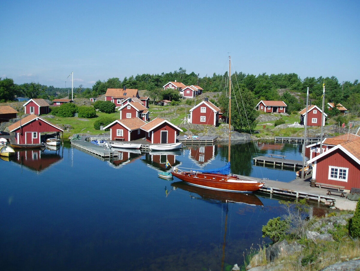 Рыбацкая деревня в Швеции